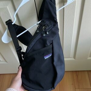 Gently used Patagonia cross body bag in black